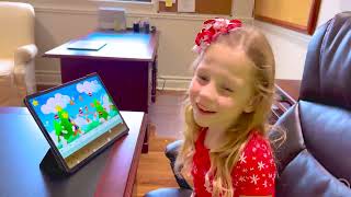 Nastya copies dad all day