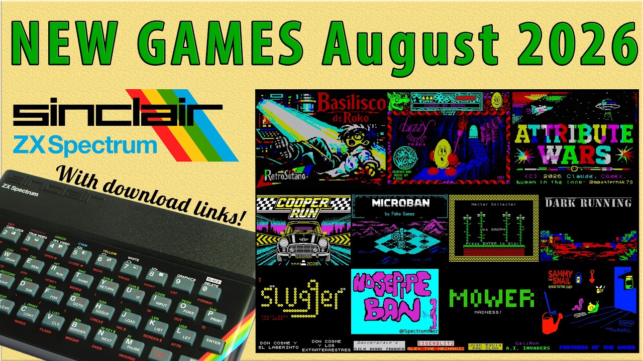 サクページ New ZX Spectrum games from August 2026 - YouTube