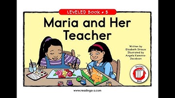 Reading A-Z: "Maria and Her Teacher" Spanish & English|Educational Learning Videos