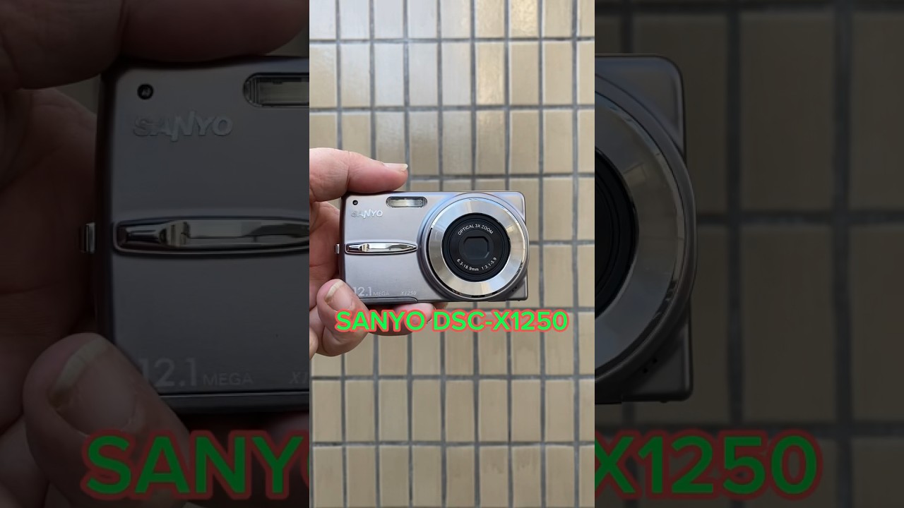 オールドコンデジで撮ってみた。SANYO DSC-X1250 - YouTube