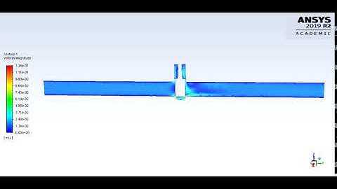 Gate valve simulation with 10 mm of lift using ANSYS fluent