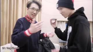 Terry Lin come and visit Dimash at Christmas Eve