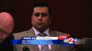 Sgt. Testifies In George Zimmerman Trial I Breathed For Mr. Martin.