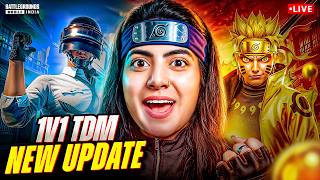 🔴1v1 TDM + CLASSIC 4.5 UPDATE !🔥|| BGMI Live with DHRUVI ! 💙 #bgmilive  #shortsfeed