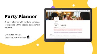 Introducing Party Planner Template screenshot 3