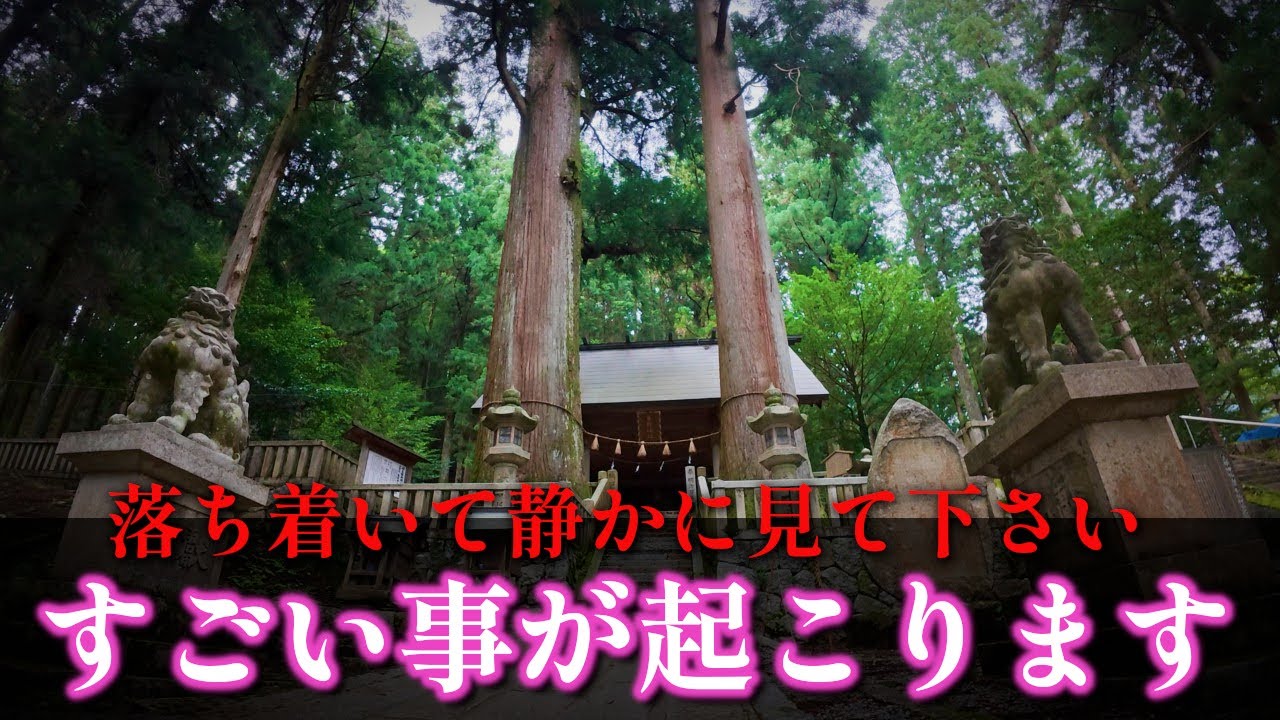 ⚠️0.01%の人だけの目に止まる龍神の姿を再生できたら本来叶わないはずの願いが叶います※もし逃したら二度とありません｜恵那神社 遠隔参拝427