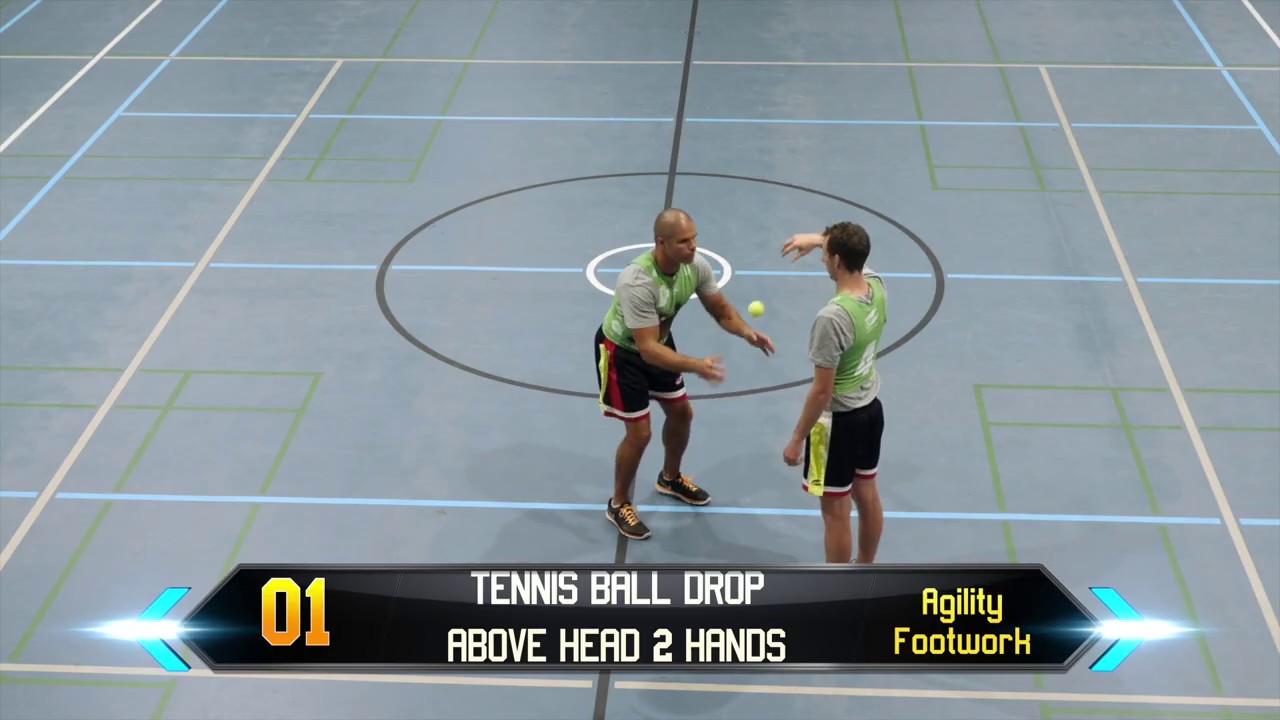 HOW TO OZTAG * TENNIS BALL DROP Above Head 2 Hands * WARM UP
