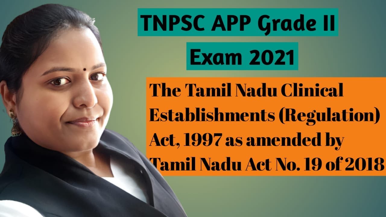 The Tamil Nadu Clinical Establishments (Regulation) Act, 1997 as
