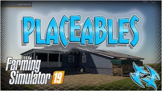 Farming Sim 19  - PLACEABLE ITEMS - RAVENPORT #xxfastfingersxx