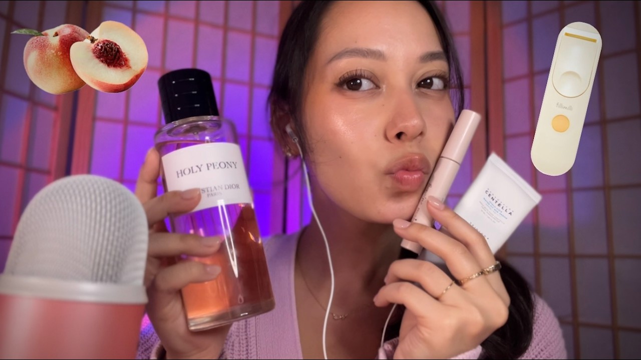 ASMR clicky up-close ear-to-ear whispering | my 2025 favorites 💜✨