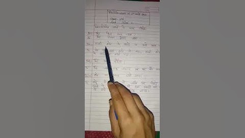 Revision Work of 1st Unit Test session 2021-22 2nd Hindi