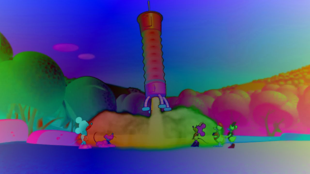 Mickey Mouse Goofy Flying On A Rocket Ship | Sponsored By: Preview 2 Effects