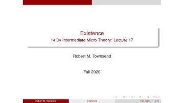 Lecture 17: Existence of Equilibria