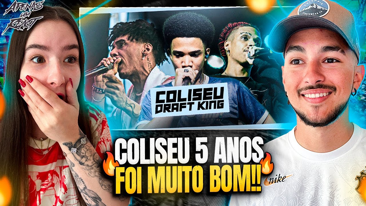 Apenas um react | COLISEU 5 ANOS - Melhores rimas! | Rimas Compilation hd