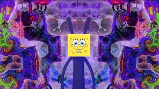 SpongeBob is going to the time machine but Jax abstracting music is playing in the background