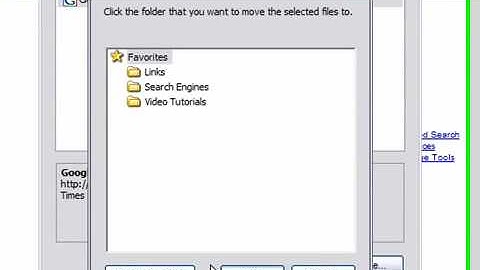 Move to Organize Favorites in Internet Explorer 7