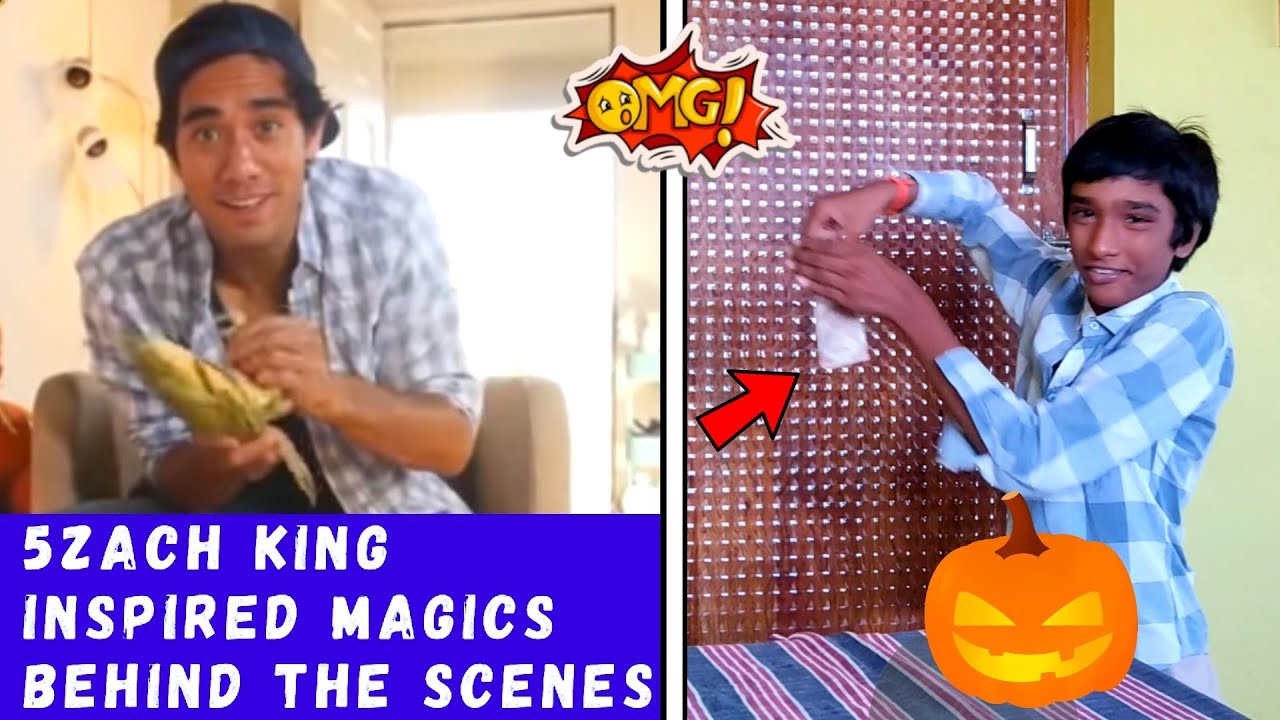 ZACH KING BEHIND THE SCENES MAGIC TRICKS /5 Zach king magics in 5 min