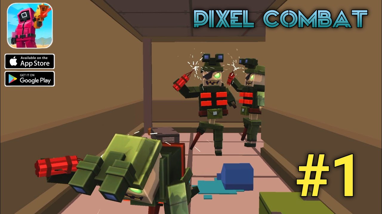 Pixel Comp Pixel Combat Gameplay walkthrough part 1(ios, Android) - YouTube