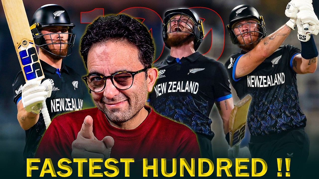 Finn Allen, Take A Bow 🙌 The fastest century in men's T20 World Cup history, first in knockout match