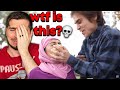 Crazy exboyfriend forces muslim girl to eat pork