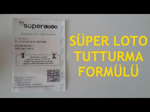 Süper Loto Tutturma Formülü (Garanti Tahminler)