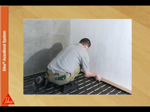 SikaBond UK Installation Guide - AcouBond Sound Mat - Part 4 - YouTube