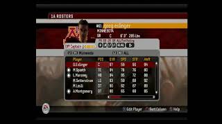 Ncaa football 06 roster flip through