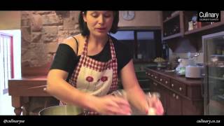 Cooking with Daniela - Fresh homemade ice cream, with wild strawberry jam