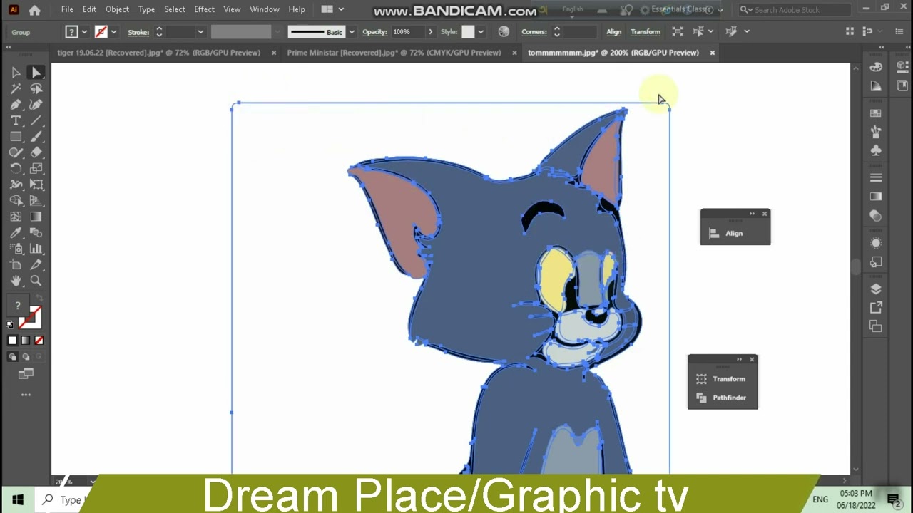 image trace  Basic to Advance Adobe illustrator Ai bangla tutorial Convert Raster to Vector