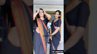 girls dancing in black saree I saree I indian girl I shut up and bend over  song I car #shorts