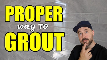 They are WRONG!!! THIS is how to grout..