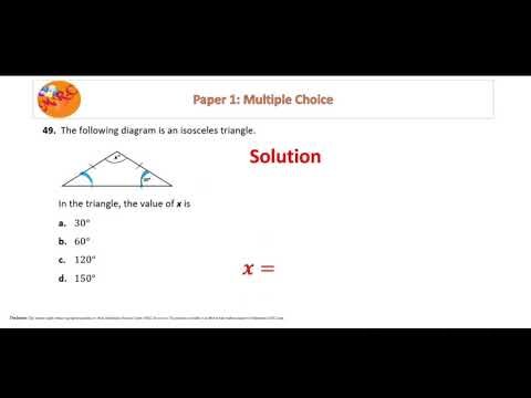 Finding missing angle inside an isosceles triangle