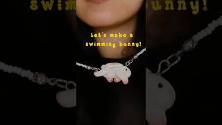 let's turn a swimming bunny into a necklace