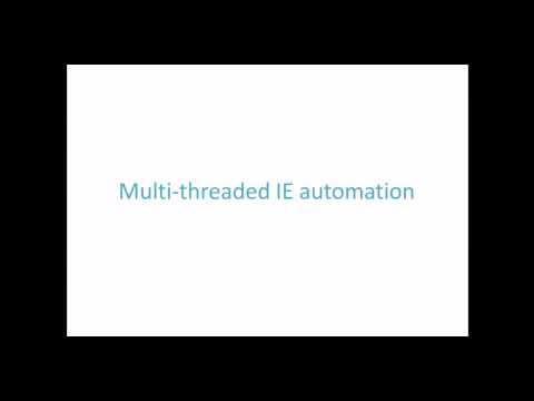 Multithreaded IE automation in VBA