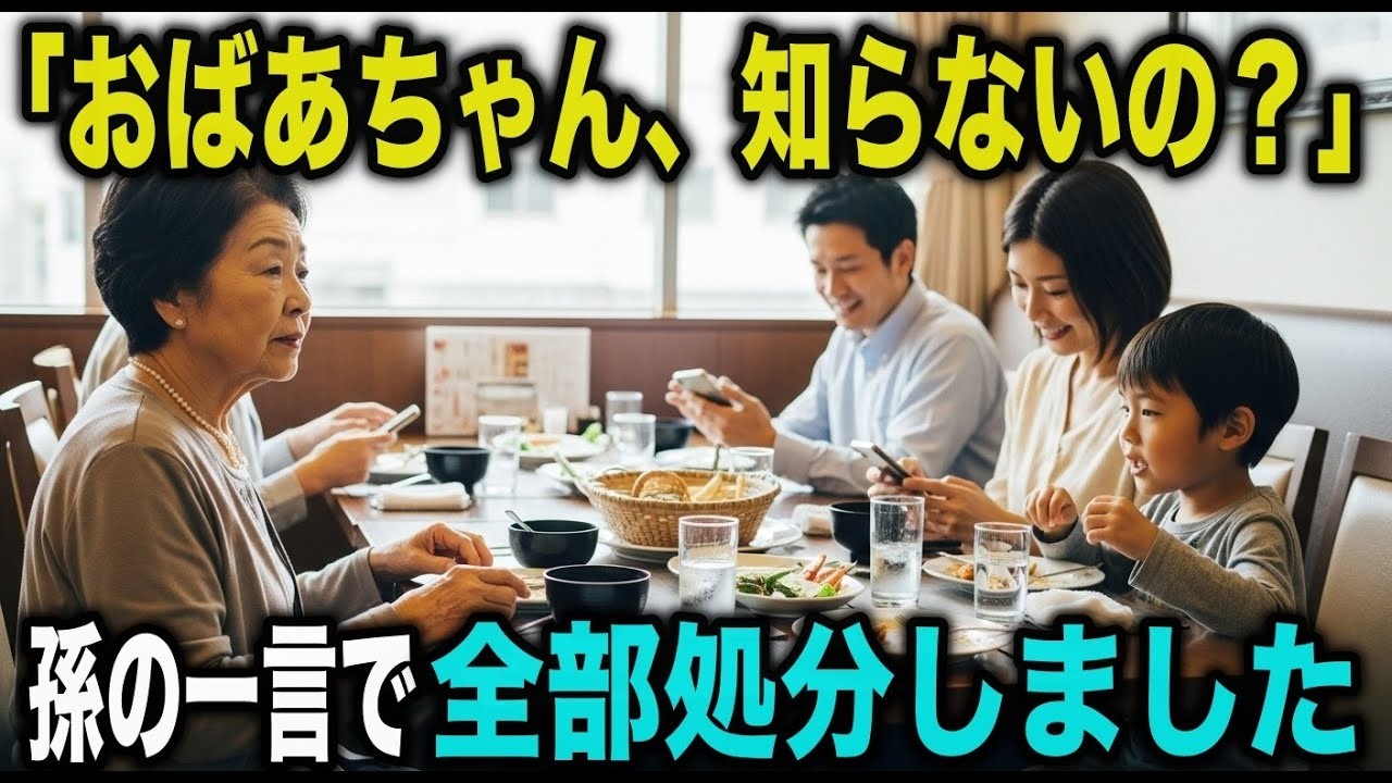 “おばあちゃん、知らないの？”──帰省中の孫の一言で、全てを終わらせることにしました