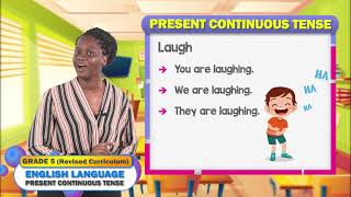 English language - grade 5: present continuous tense