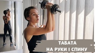 картинка: Табата на руки і спину