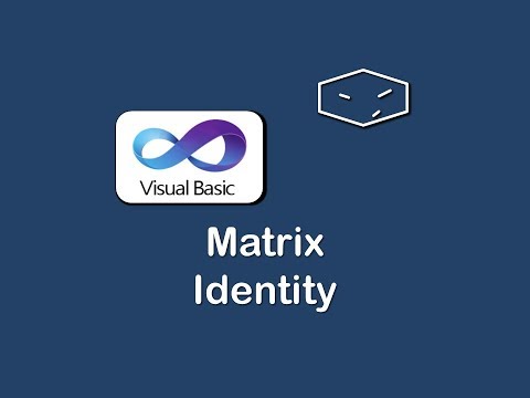 matrix identity in vb.net