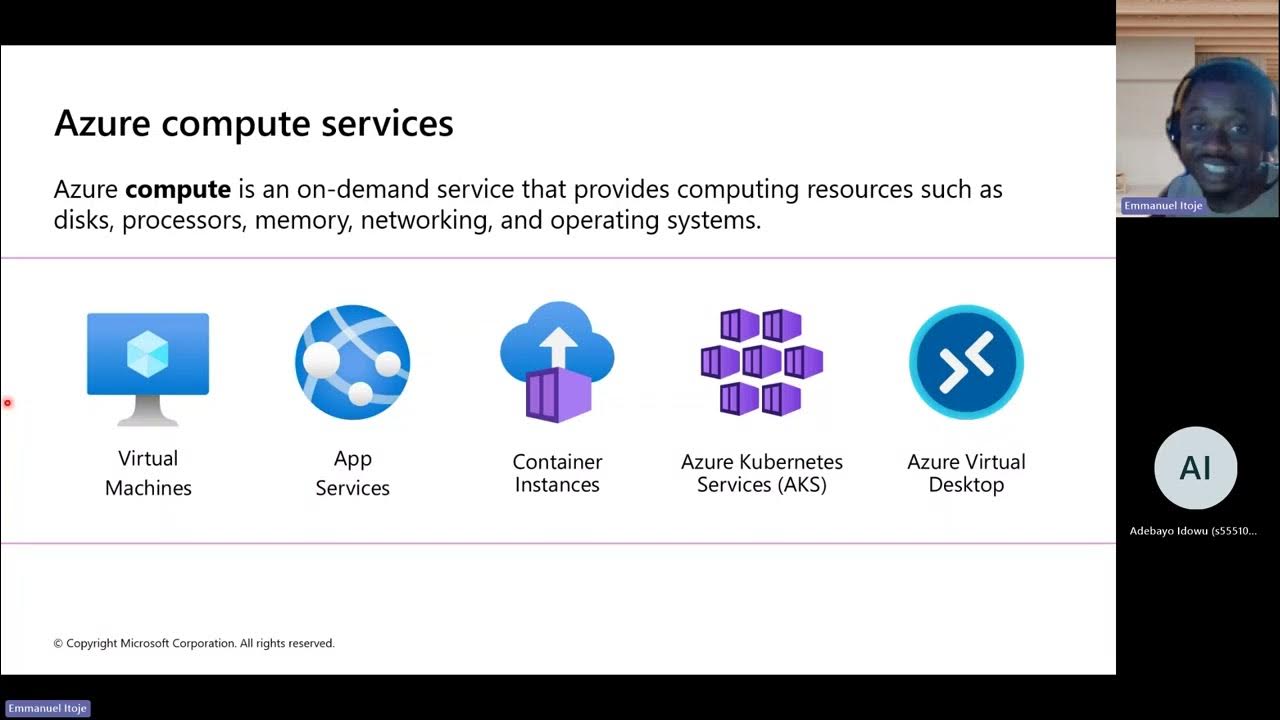 Azure Fundamentals Part 3: Azure Compute Services - YouTube