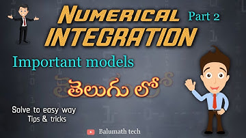 Numerical integration|Simpsons rule|Trapezoidal rule|3Rd sem maths|Important models| balu mathtech|