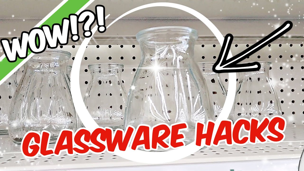 DOLLAR TREE GLASSWARE HACKS! + NEW Christmas DIYS 2022 Krafts by