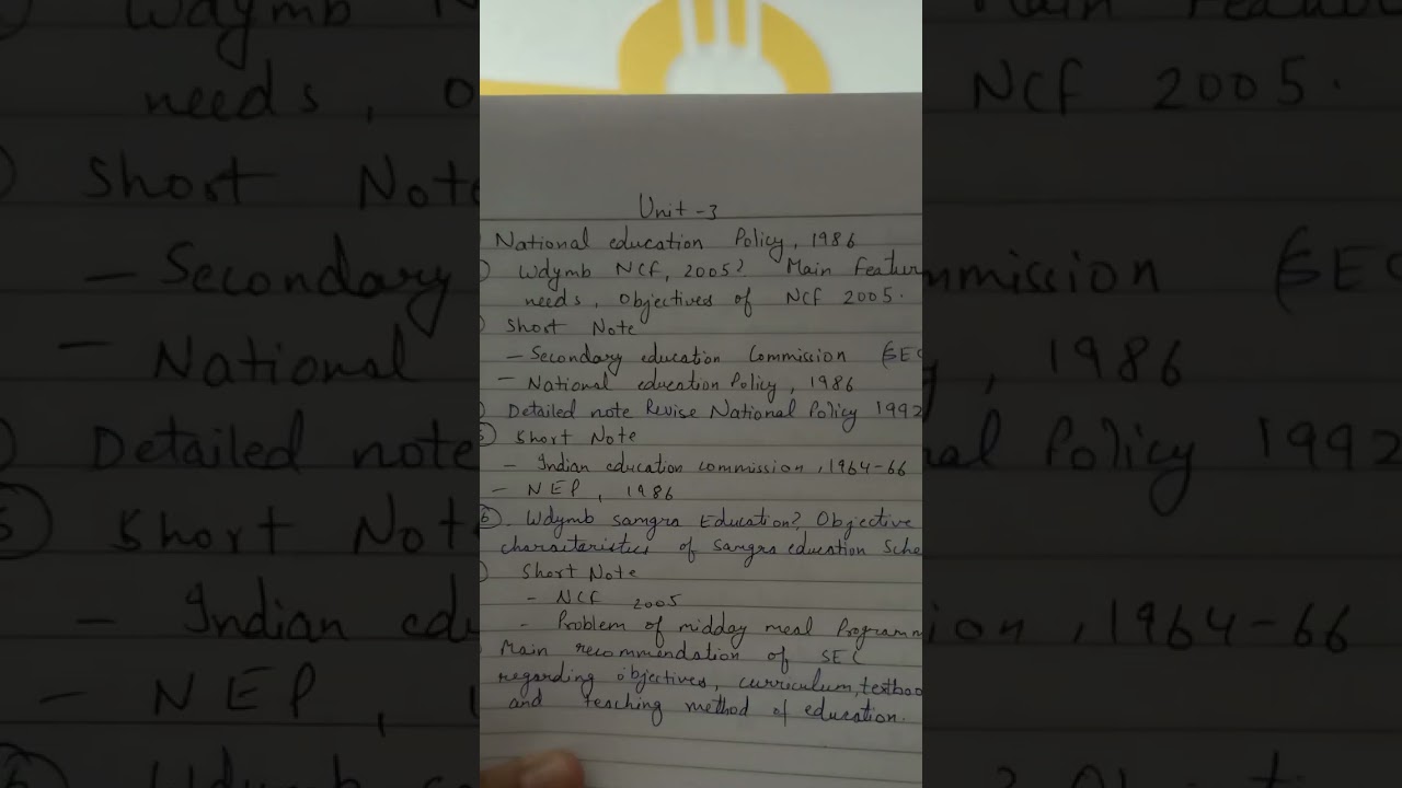 CBLU India and education bed important question 