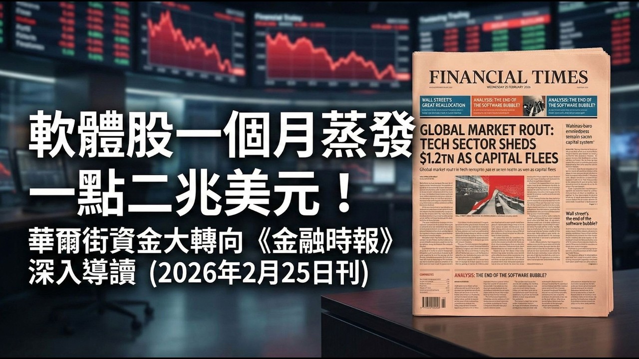 【金融時報】軟體股一個月蒸發1.2兆美元？華爾街資金大轉向！AMD 挑戰 Nvidia！媒體與私募的暗戰（2026年2月25日刊）