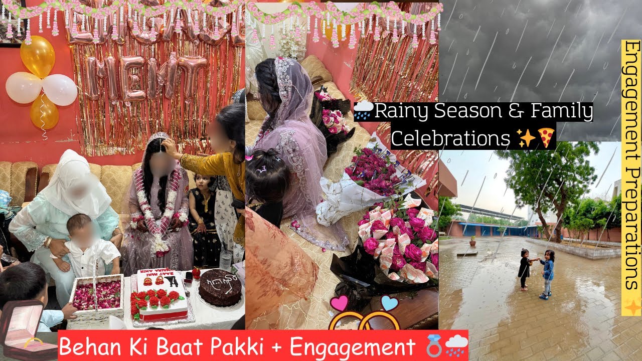Behan ki Baat Pakki + Engagement | Rainy Vibes & Homemade pizza 🌧️🍕