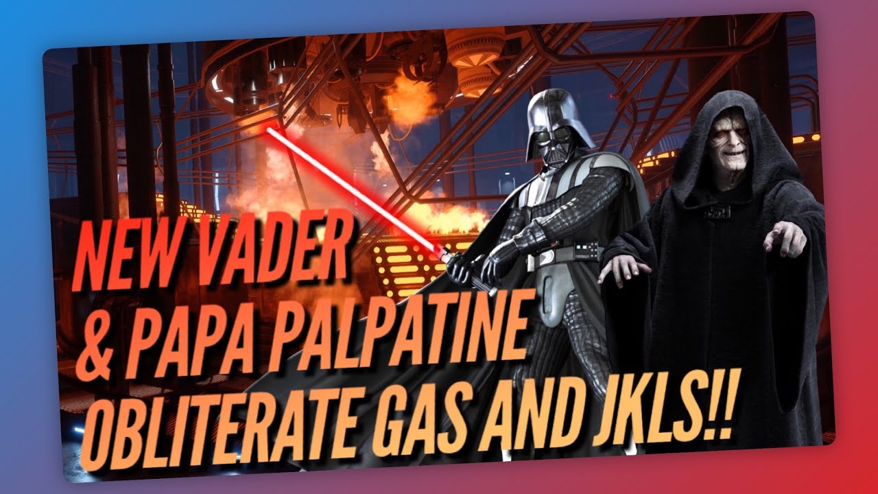 New Vader Rework!! Gear 12 Vader Obliterates Jedi Knight Luke & GAS!! | Star Wars: Galaxy of Heroes