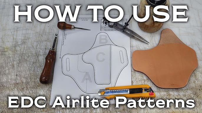 How to Mold, Dye, and Finish an EDC Leather Flatpak Holster Kit