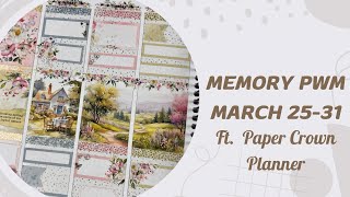Memory Plan with Me March 2531 ft. Paper Crown Planner