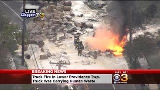 Tanker Fire Snarls Traffic In Lower Providence Township
