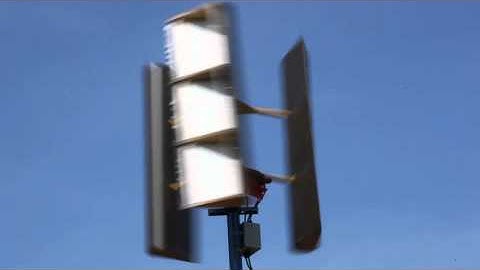 Home Made Vertical Axis Windturbine