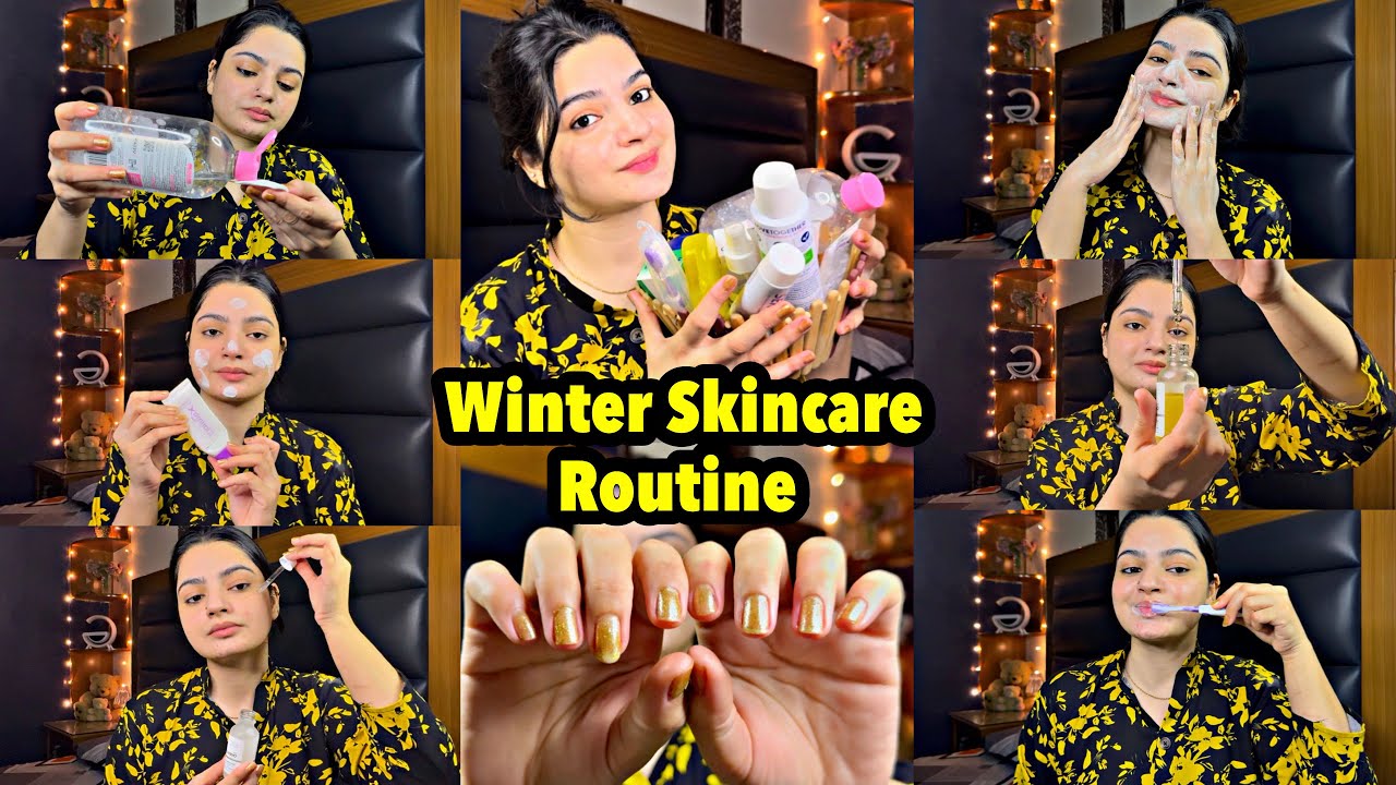 🌙 Winter Night Skincare Routine | Get Ready With Me for Glowing Skin ...